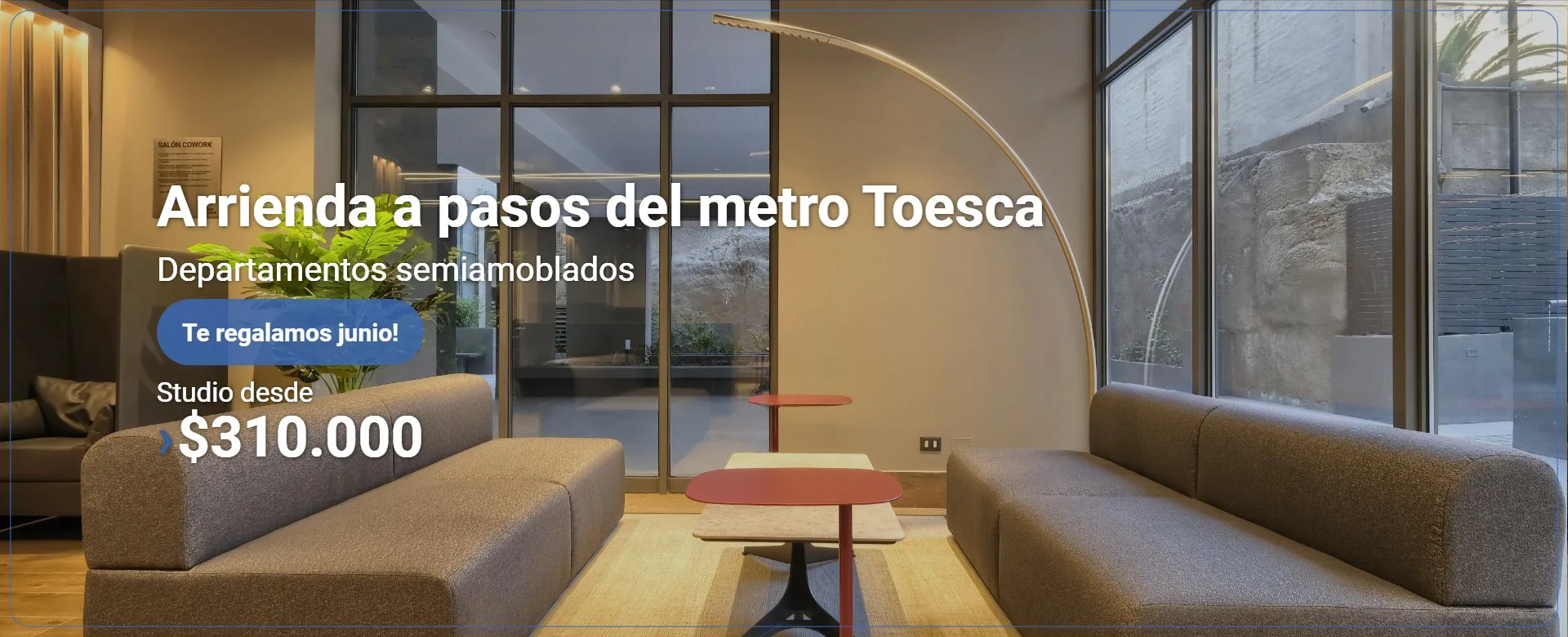 Arrienda en la santiago centro metro Toesca