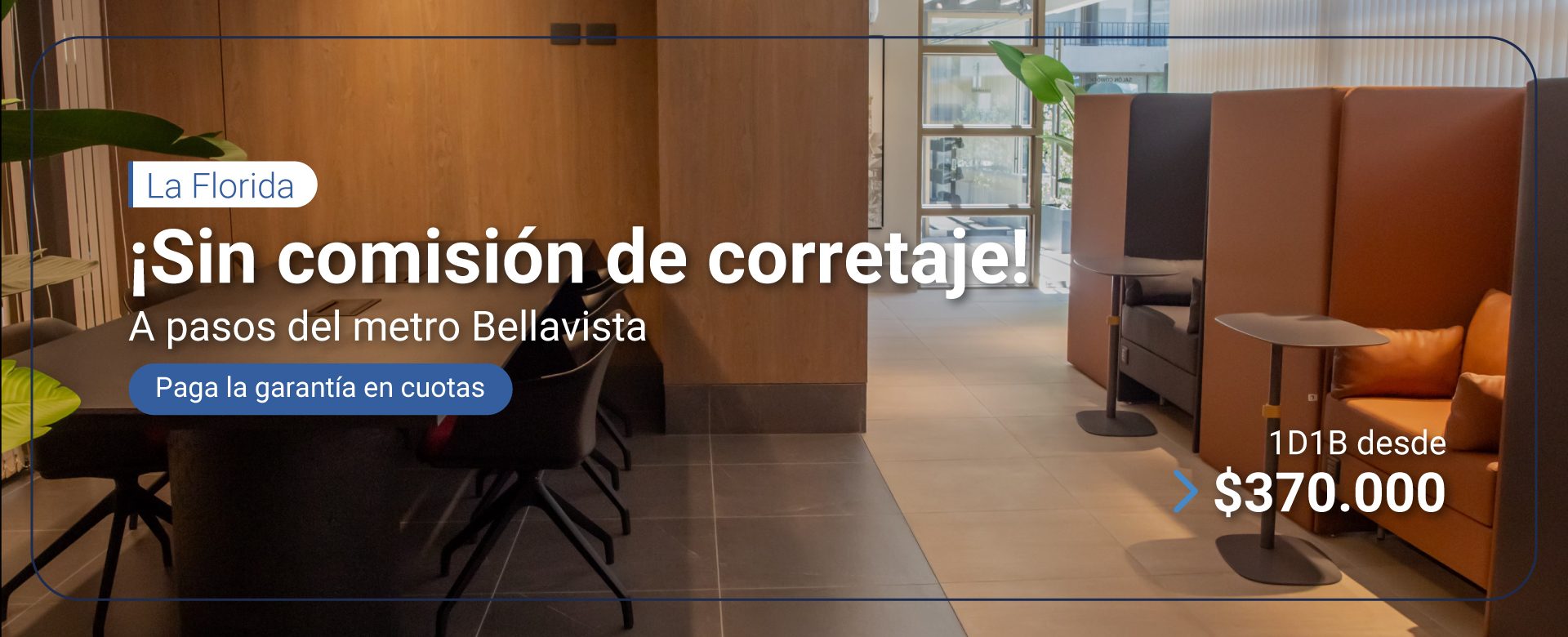 Arrienda en la florida sin comisión de corretaje y departamentos semiamoblados