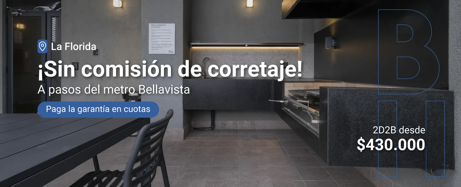 Arrienda en la florida a pasos del metro departamento bellavista semiamoblado