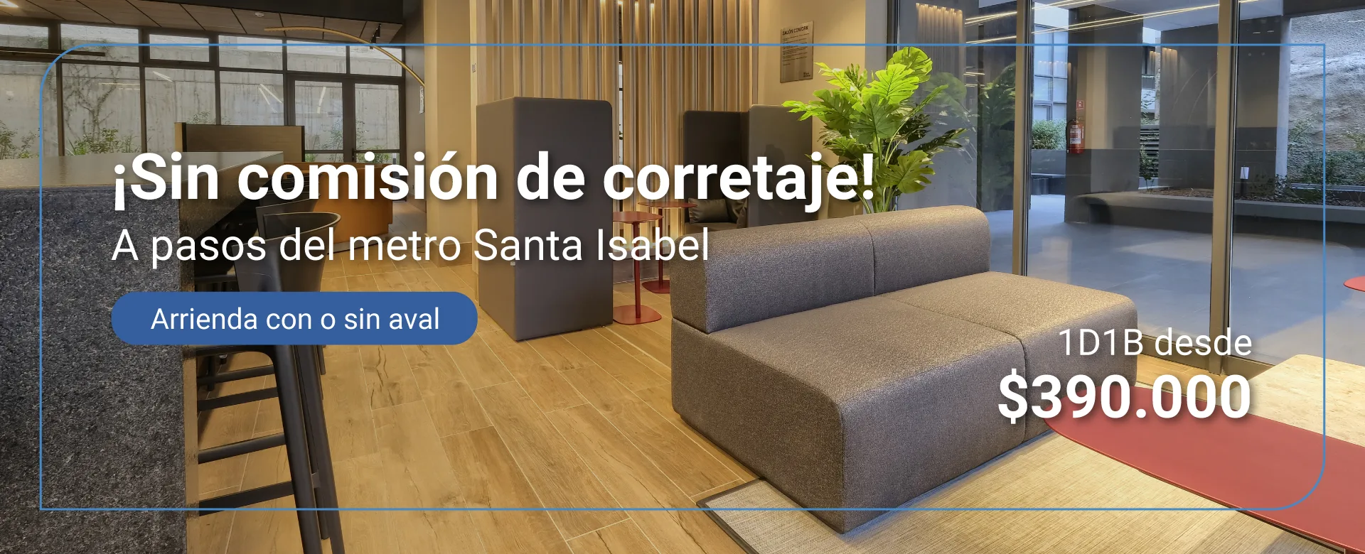 Arriendo en Santa Isabel a pasos del metro