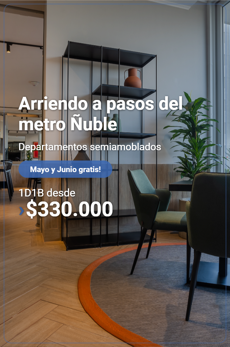 Arrienda en la santiago centro metro ñuble