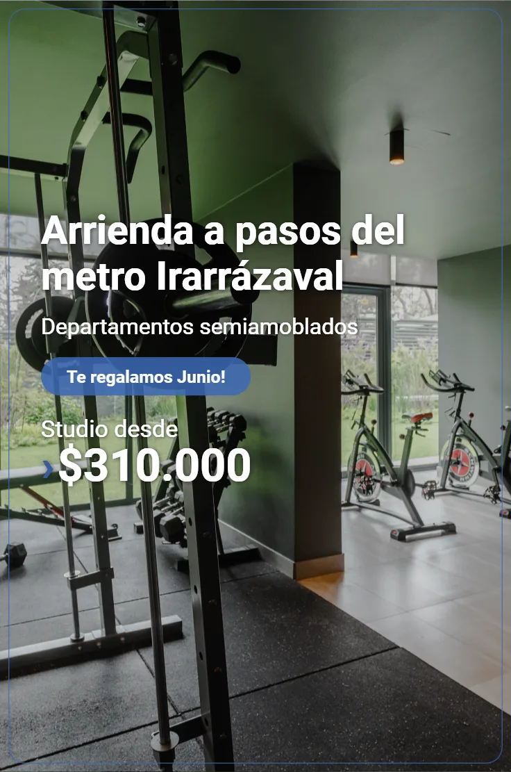 Arrienda en la santiago centro metro irarrázaval