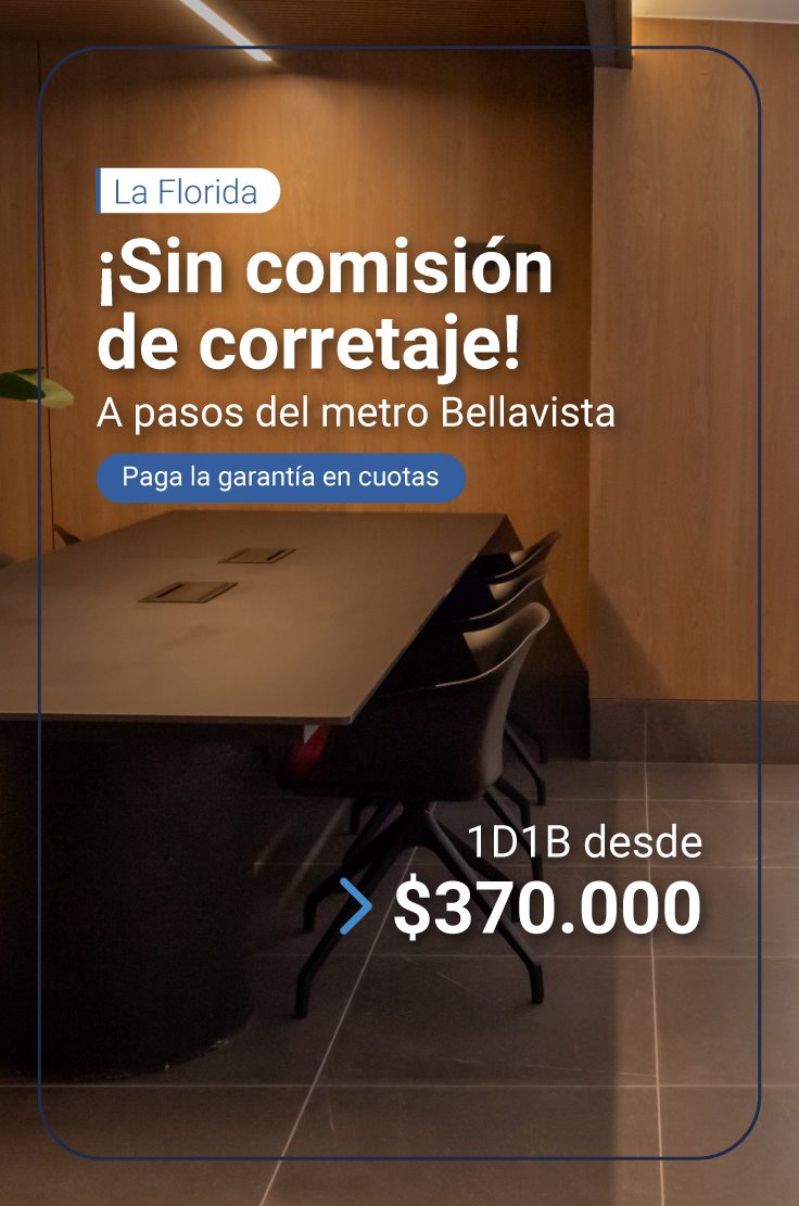 Arrienda en la florida sin comisión de corretaje y departamentos semiamoblados