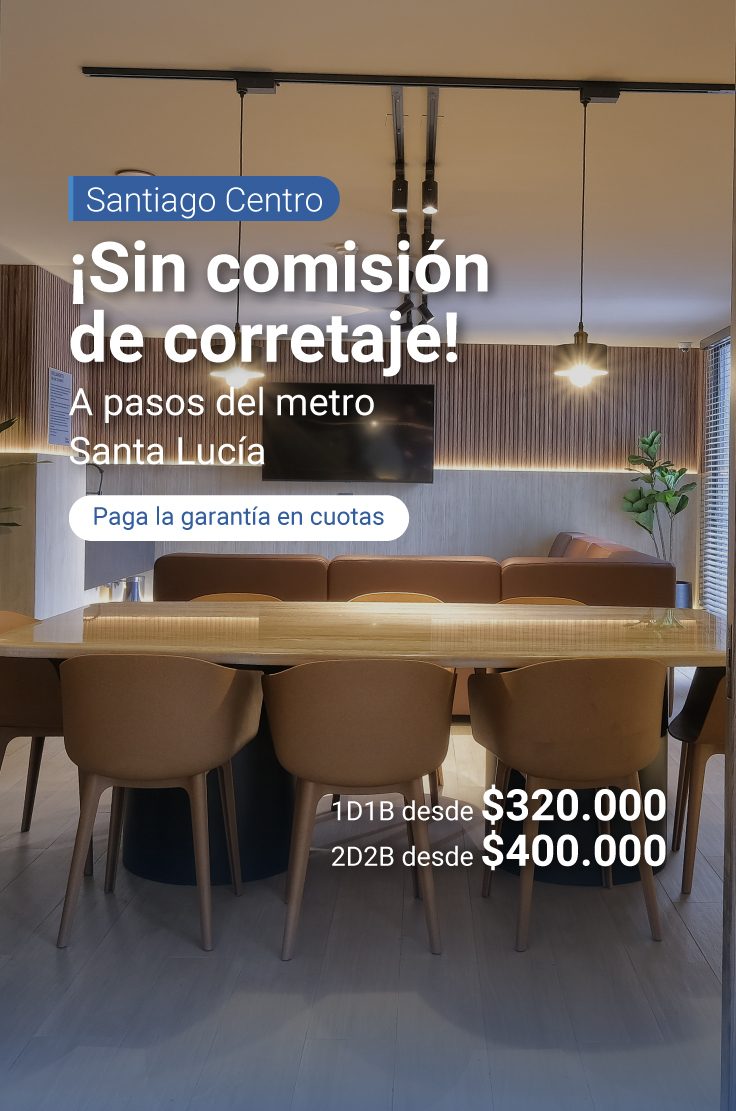 arriendo departamento santa lucia santa rosa santiago centro semiamoblado