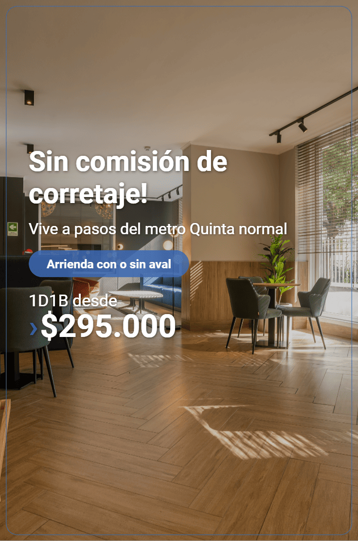 Vive en quinta normal a pasos del metro departamentos semiamoblados