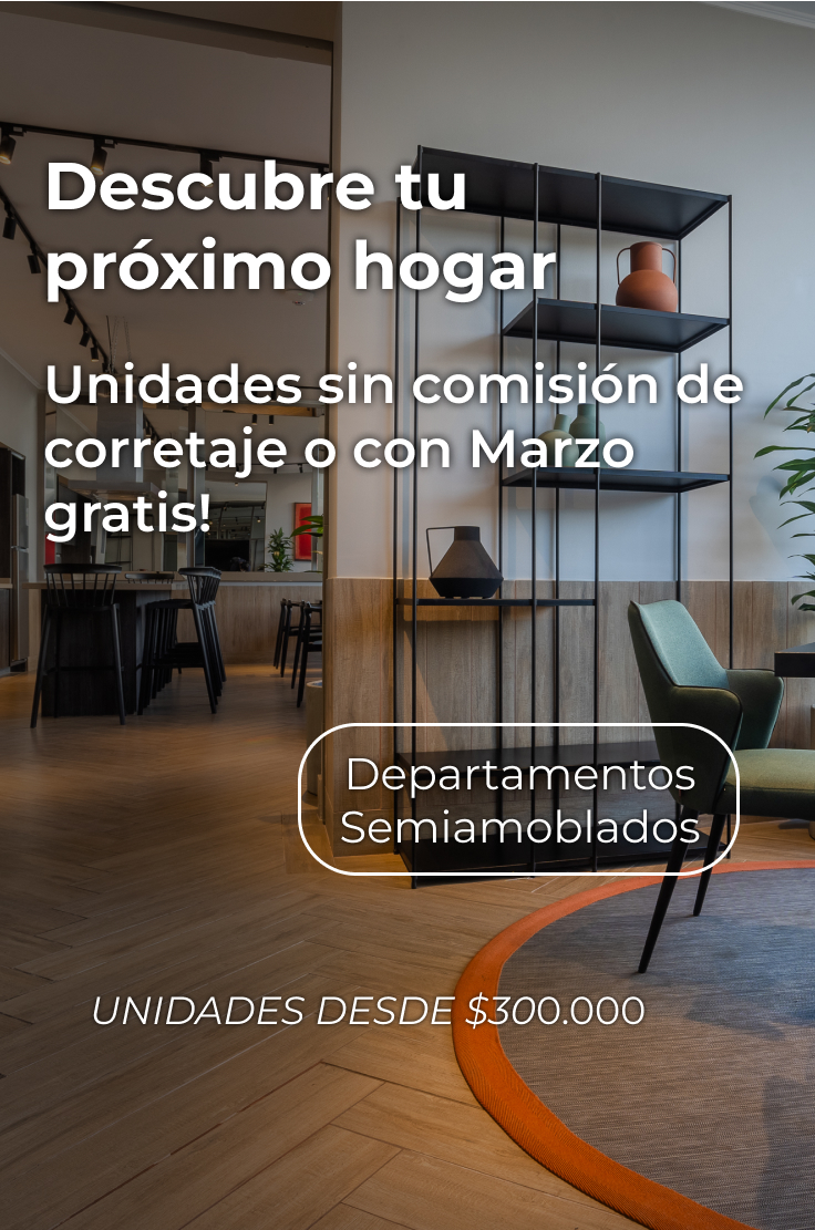 Marzo arriendo departamento sin comisión descuento semiamoablado